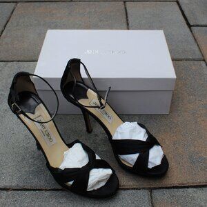 Vintage Jimmy Choo satin pumps, size 9